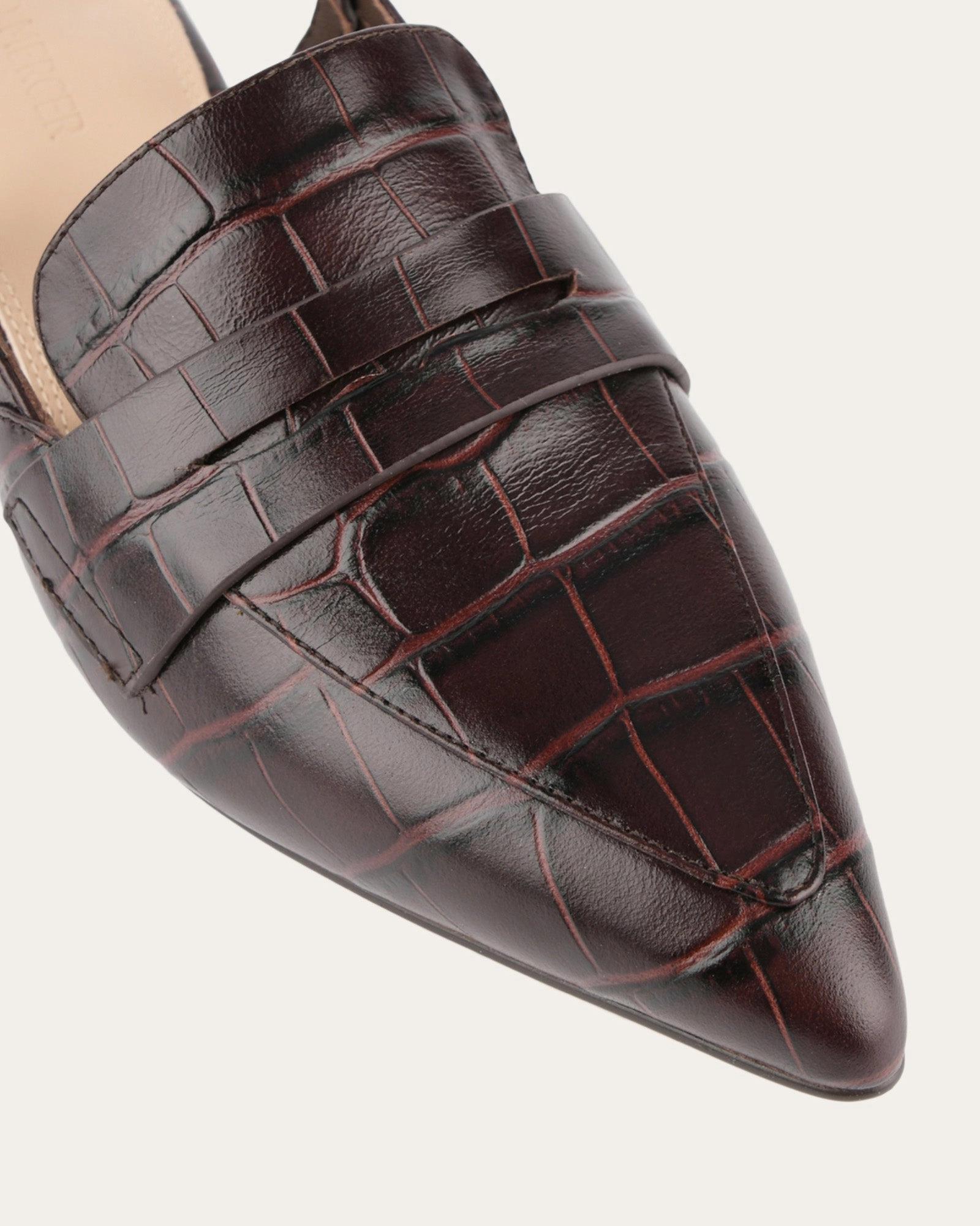 Eloise Dress Flats Chocolate Croc Lifestyle Engineered