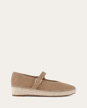 Smooth Layers Elsie Flat Espadrilles Latte Suede