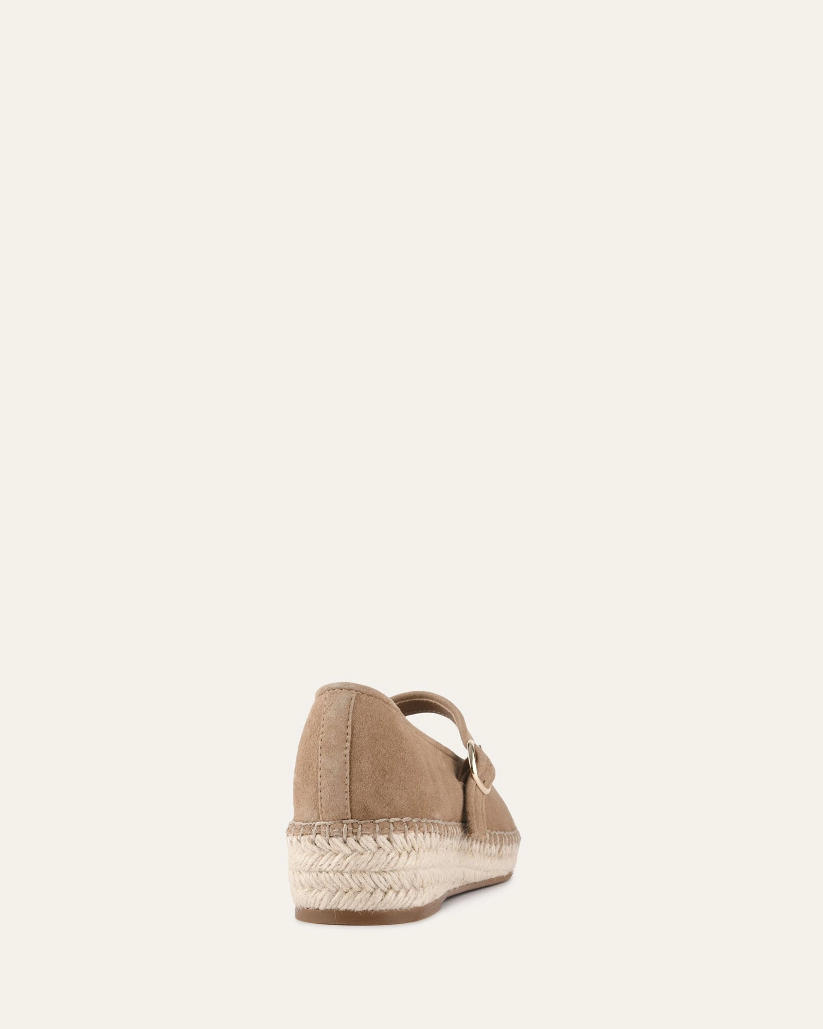 Bold Minimal Intentional Daily Elsie Flat Espadrilles Latte Suede