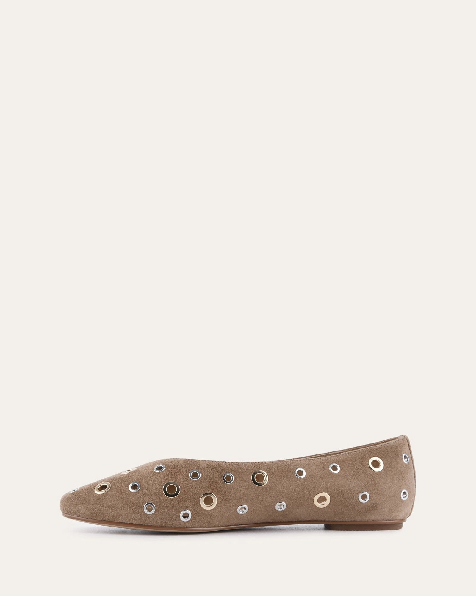 Modern Build Elton Ballet Flats Latte Suede