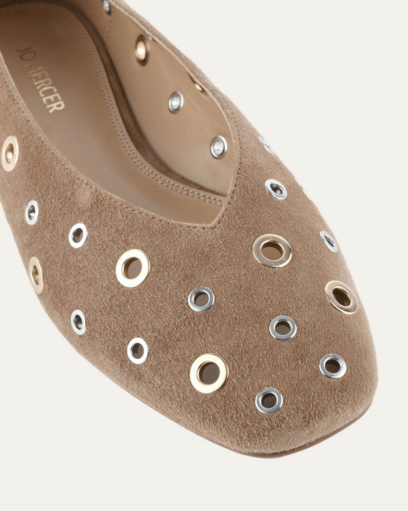 Elton Ballet Flats Latte Suede Essential Uniform Dynamic Fit