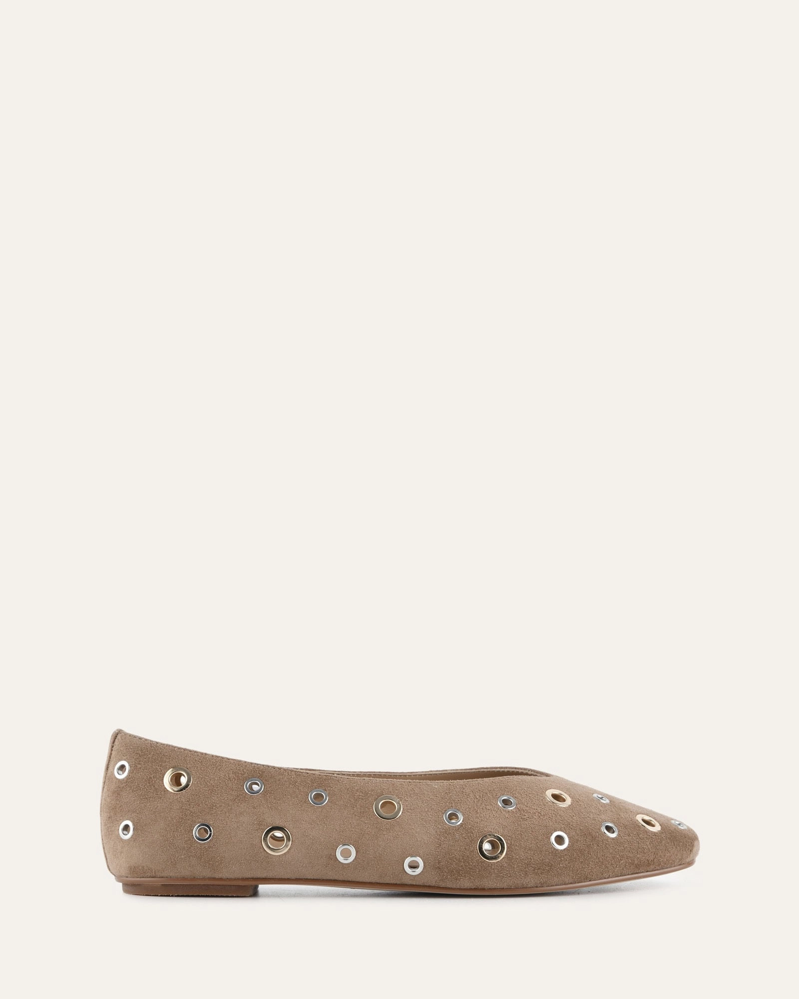 Elton Ballet Flats Latte Suede New Wave Fit Next In Line