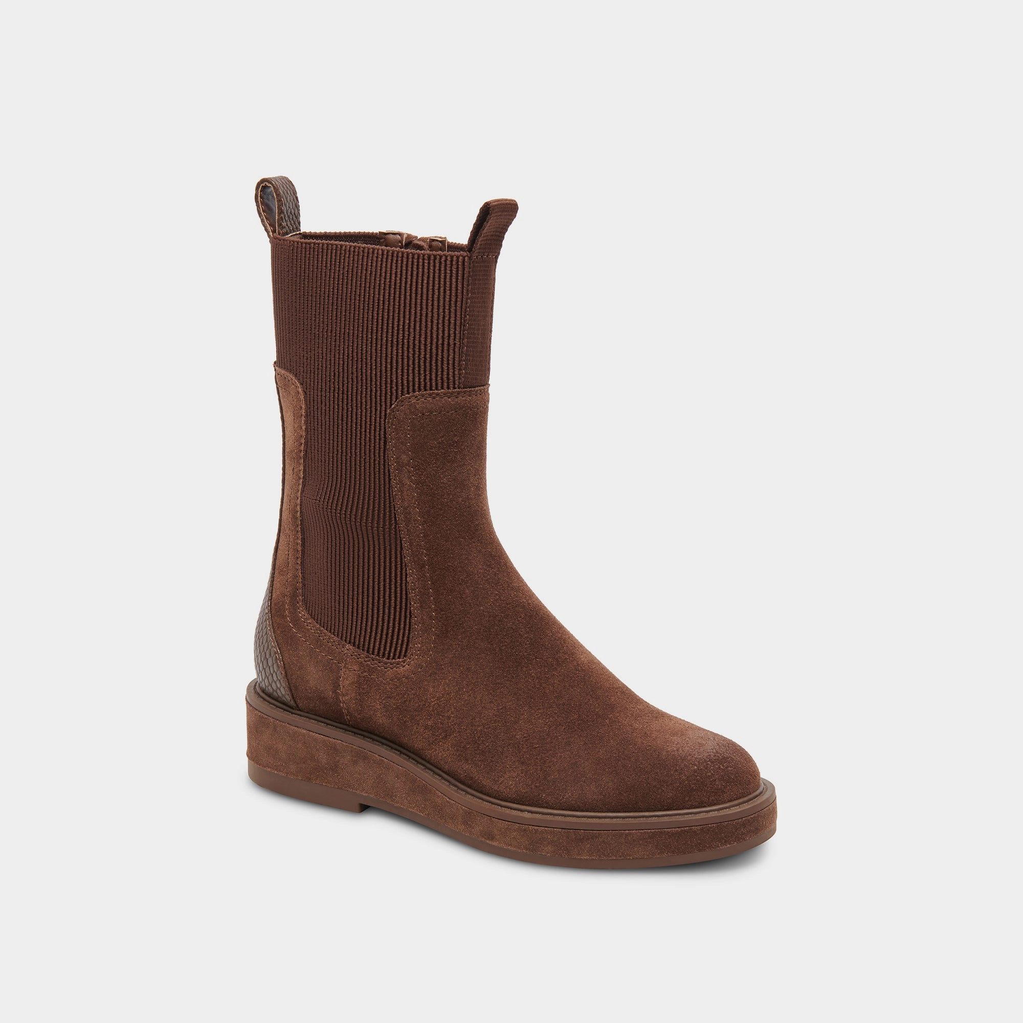 Elyse H2O Boots Cocoa Suede Pure Lines Layer Up Smart
