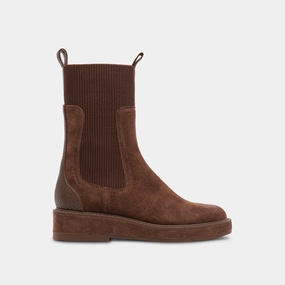 Crafted To Wear Live Light Elyse H2O Wide Boots Cocoa Suede
