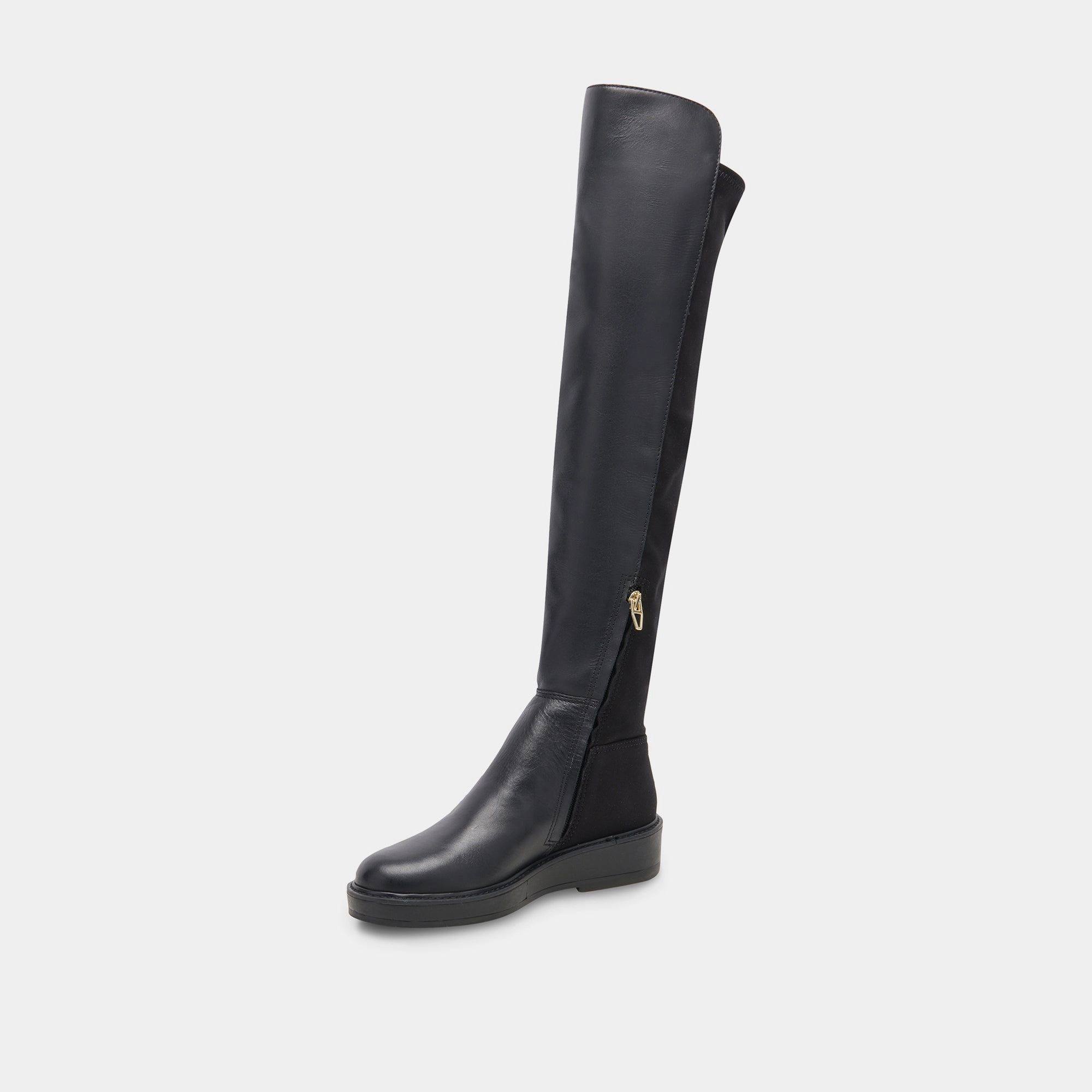 Ember Boots Black Leather Layer Your World Fit-Flow
