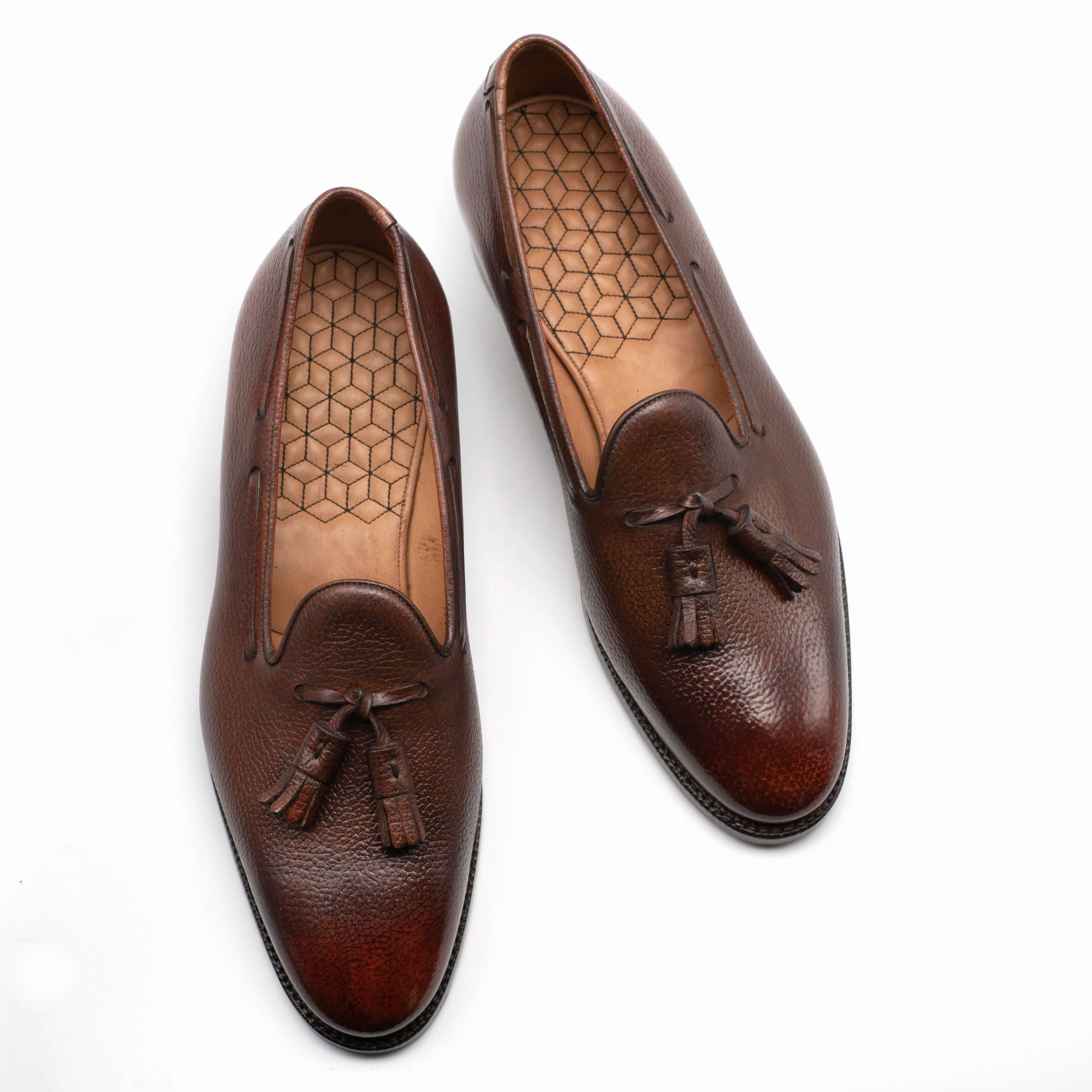 Emilio Loafer - Dark Oak Handmade Patina Elevated Gear