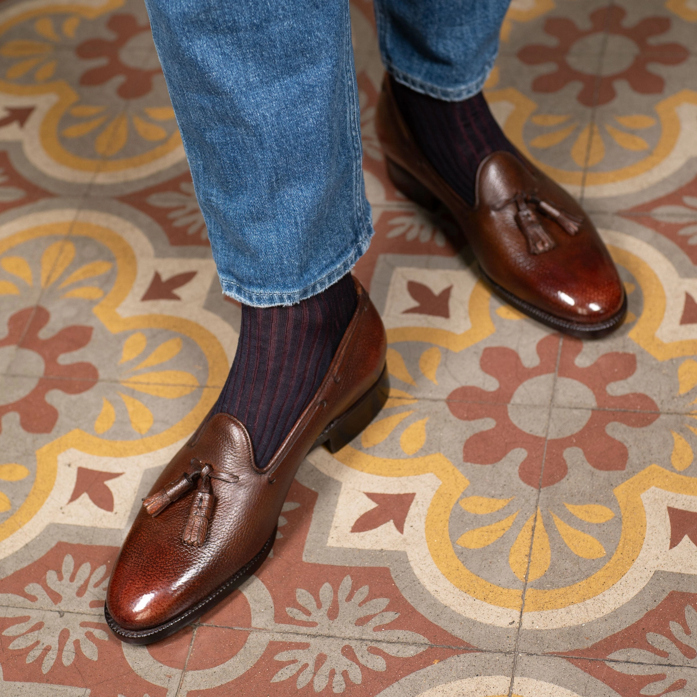 Emilio Loafer - Dark Oak Handmade Patina Function-First Fit