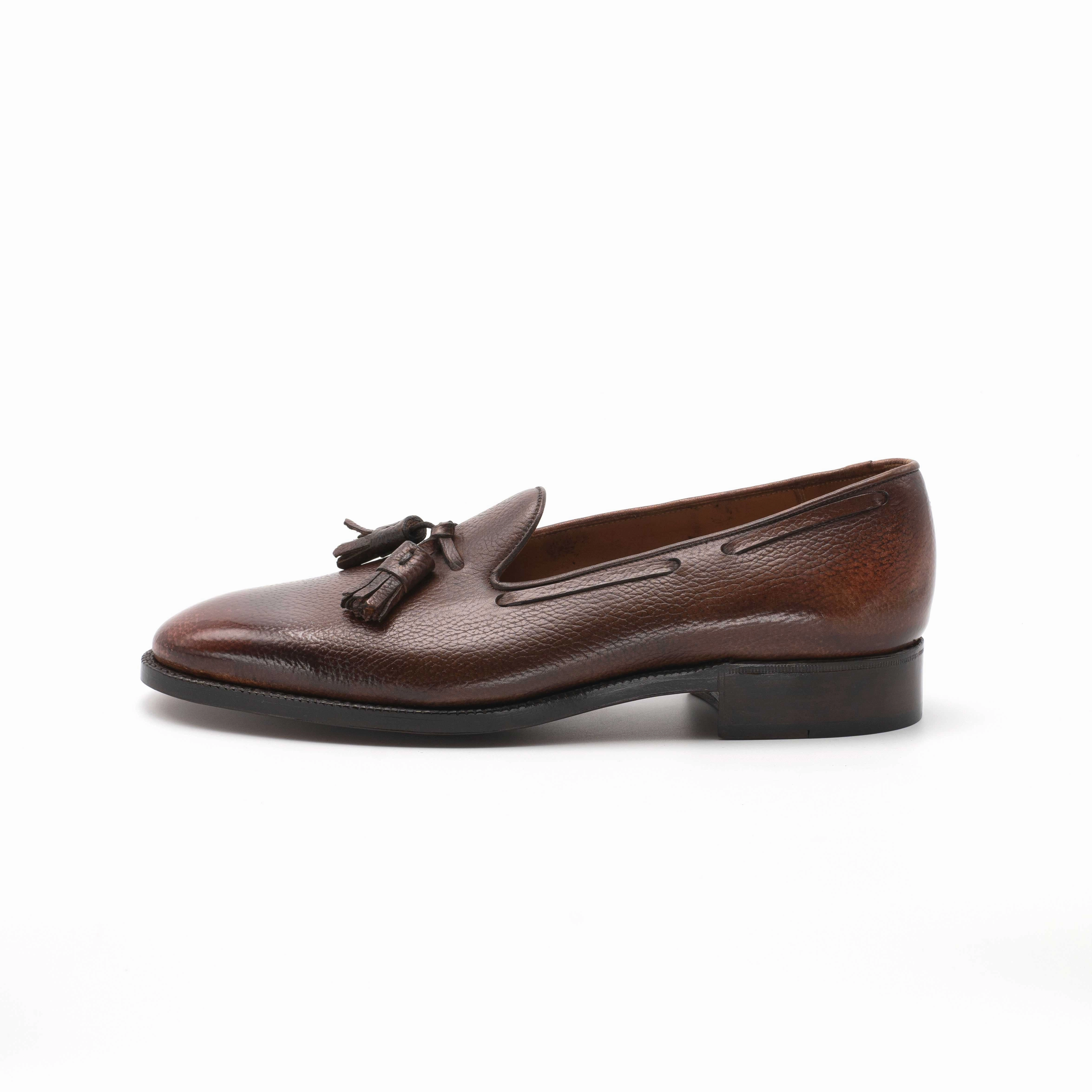 Precision Layers Designed With Rhythm Emilio Loafer - Dark Oak Handmade Patina