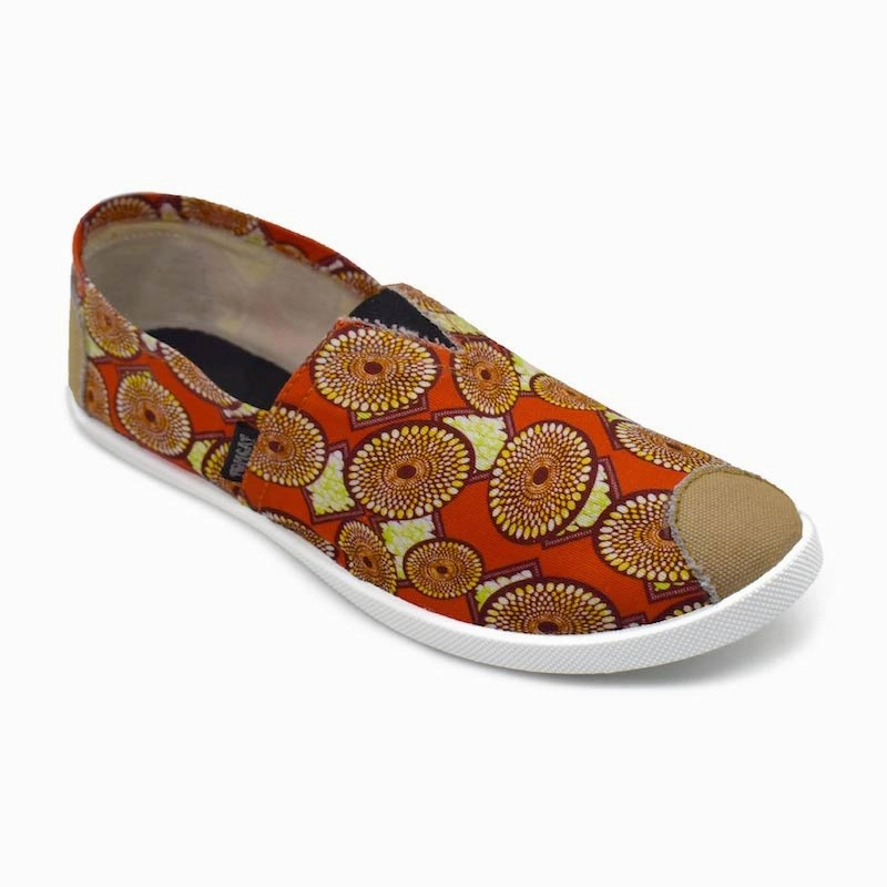 Versatile Pulse Emmy Chapisha Canvas Shoes - Multi Brick Red