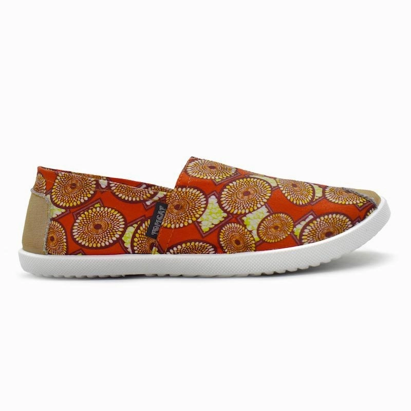 Mindful Motion Understated Utility Emmy Chapisha Canvas Shoes - Multi Brick Red