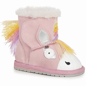 Emu Australia Magical Unicorn Walker Booties Pale Pink Versatile Gear