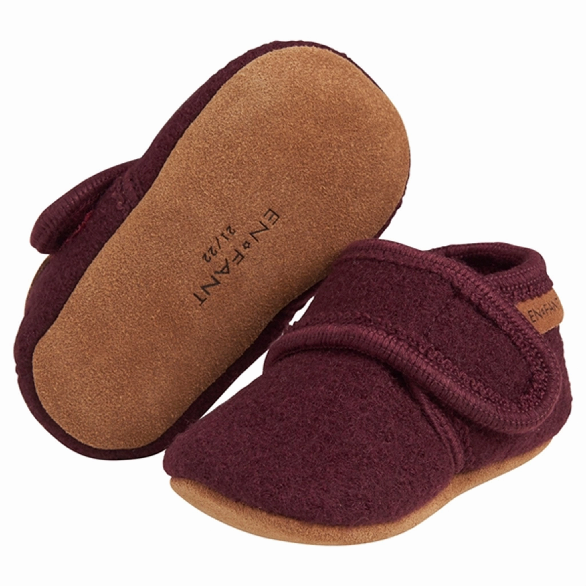 En Fant Baby Wool Slippers Winetasting Smart Casual Core
