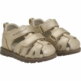 En Fant Champagne Beige Sandal Velcro Adapted Living