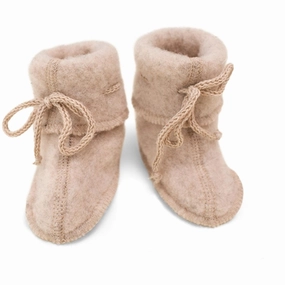 Engel Baby-Bootees With Ribbon Sand Mlange Engineered Profile Everyday Outlook