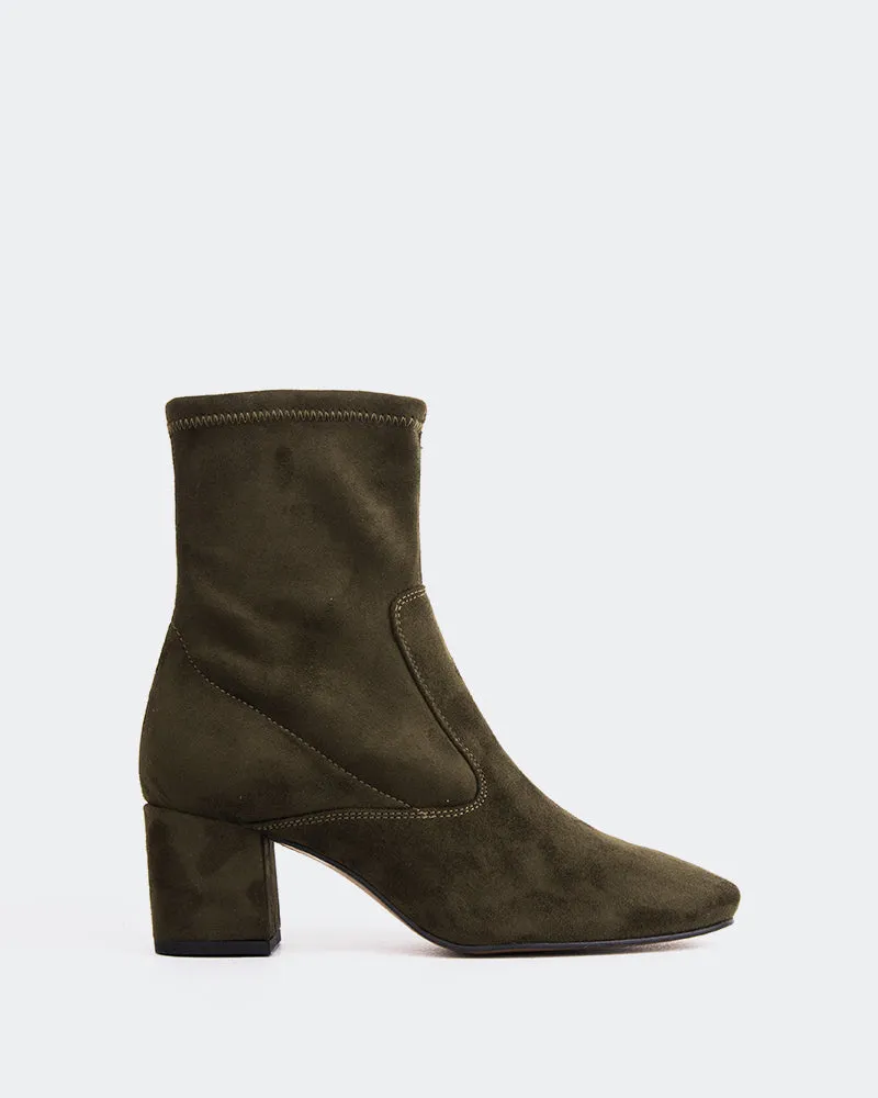Montigny Khaki Suede Stretch Unified Fit