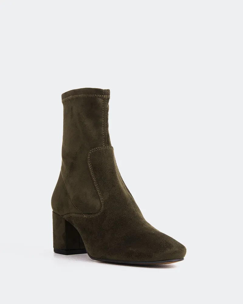 Montigny Khaki Suede Stretch Flowline Fashion Lifestyle Energy
