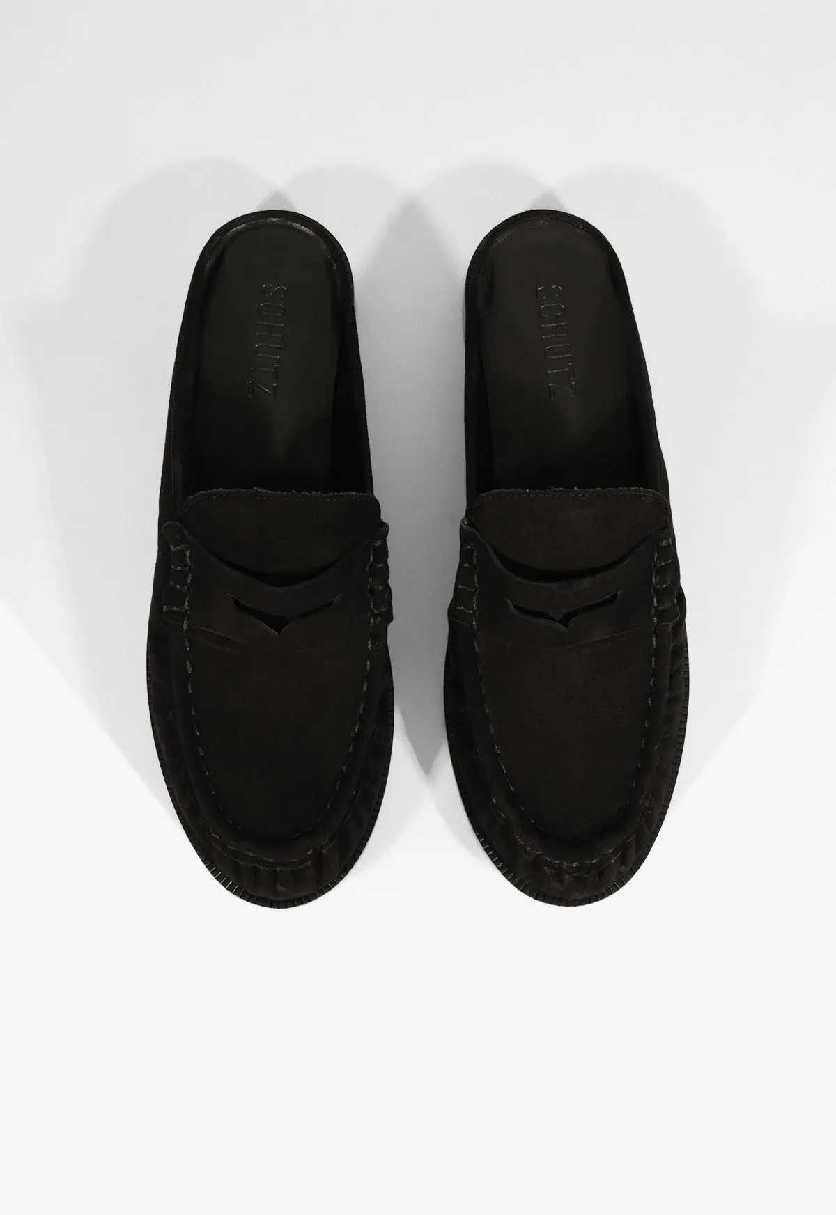 Chill-Crafted Tyche Mule Suede Flat