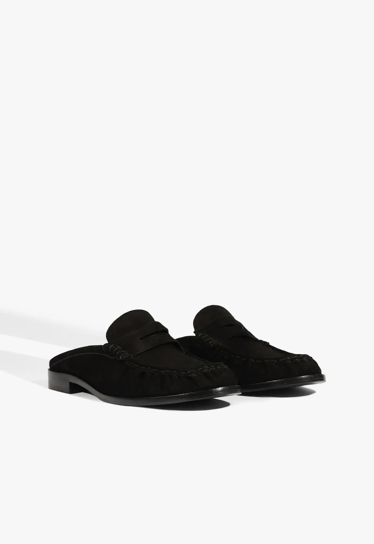 Motion-Minded Unisex Energy Tyche Mule Suede Flat