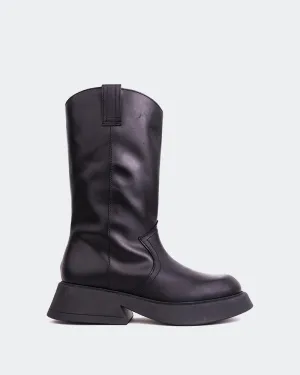Form And Motion Gaulle Black Leather