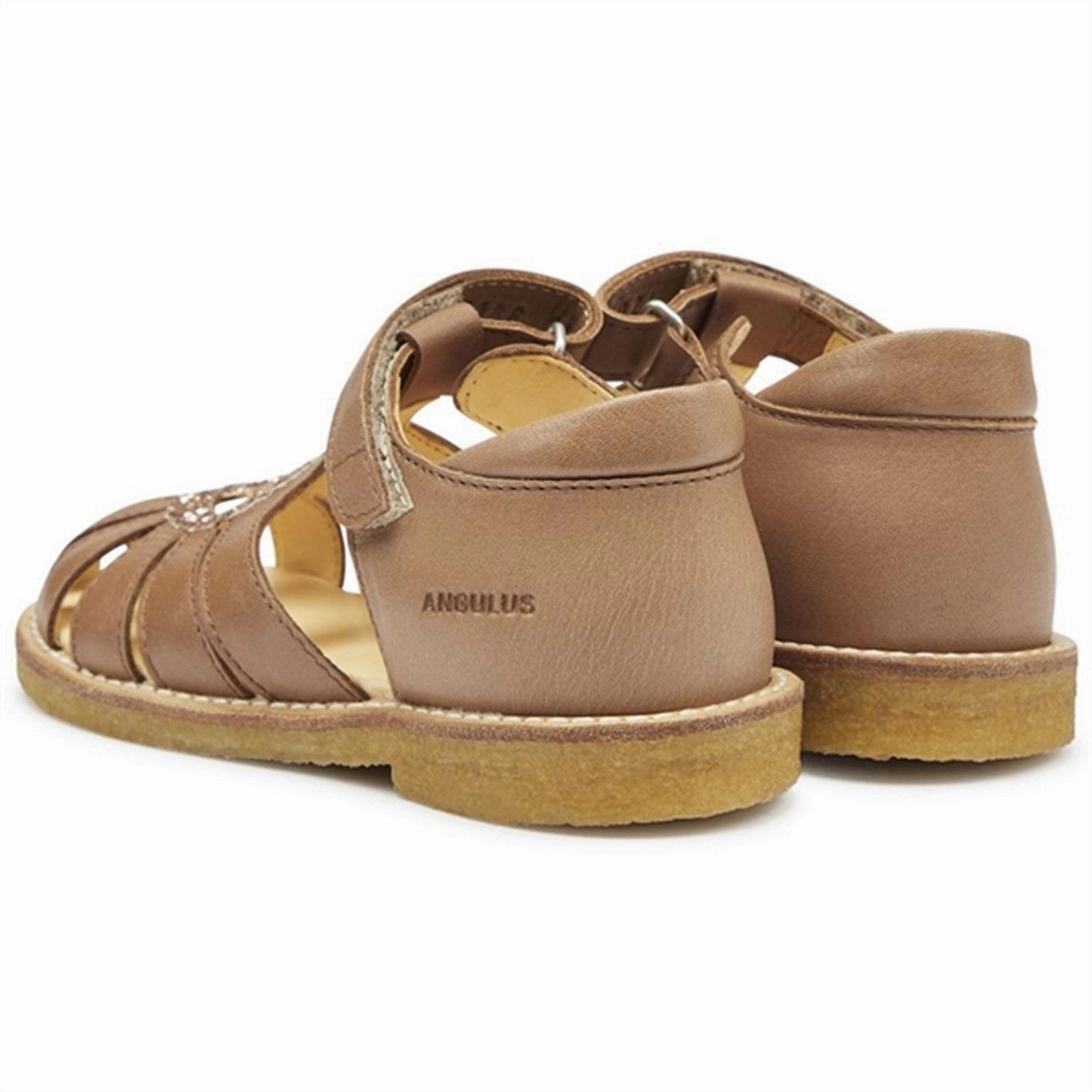 Angulus Hjerte Sandals Almond/Maple Glitter Move-Easy Layers