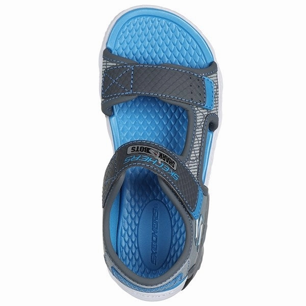 Flow With Confidence Minimal Movement Skechers Creature Splash River Sandal Charcoal Blue