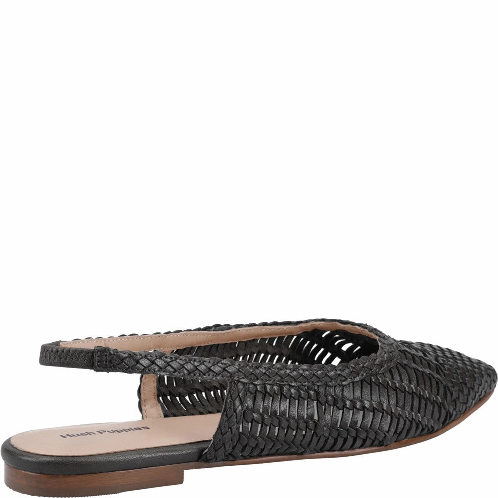 Crafted Flow Hush Puppies Dalia Woven Slingback Ballerinas