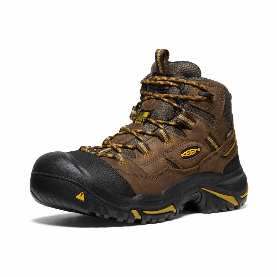 Made To Roam Structured Motion Men'S Braddock Waterproof Mid (Steel Toe)  |  Cascade Brown/Tawny Olive