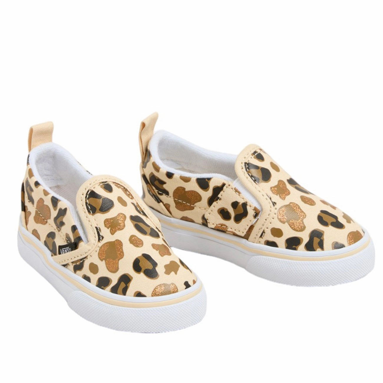 Vans Leopard Glitter Brown/True White Slip-On V Cool And Clean Quiet Impact