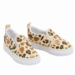 Vans Leopard Glitter Brown/True White Slip-On V Cool And Clean Quiet Impact