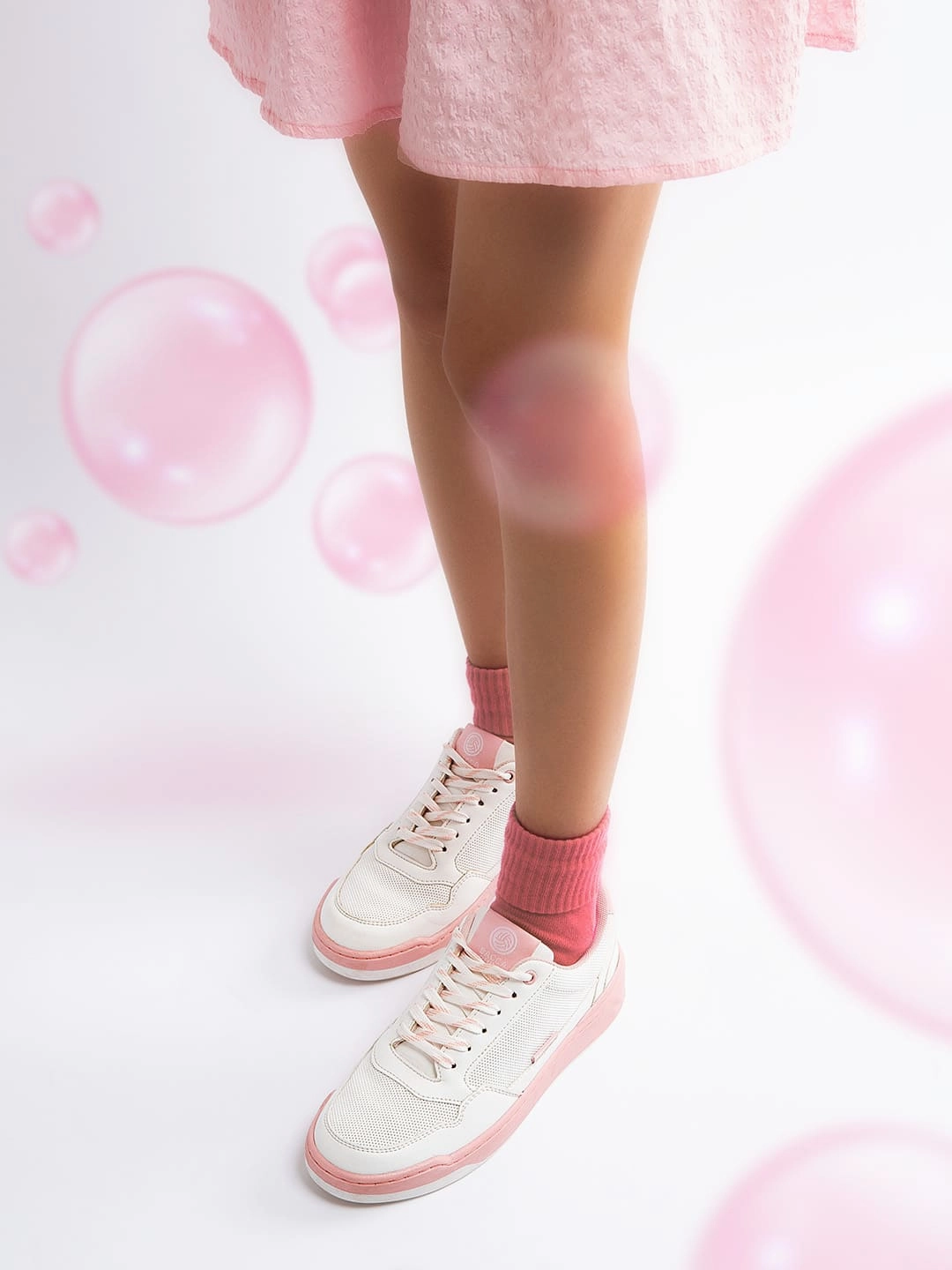 Freedom Fitted Daily Expression Bacca Bucci WomenS Vibe City Sneakers  Lavender And Blush Pink