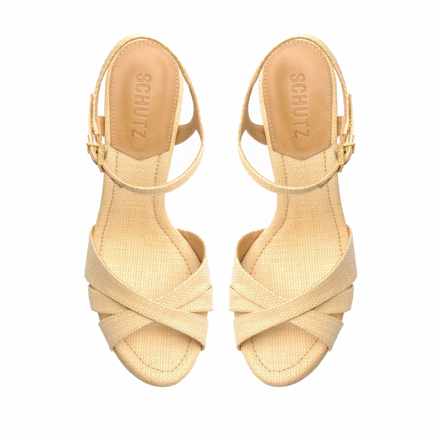 Keefa High Raffia Sandal City-Fit Live Light