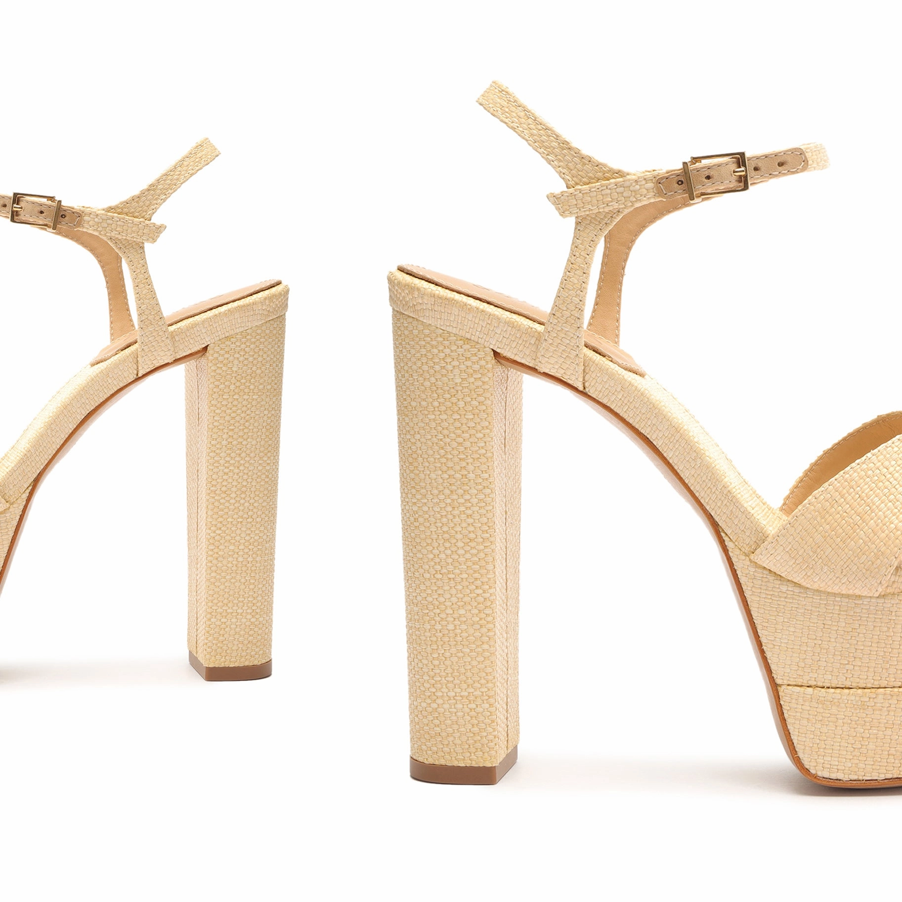 Keefa High Raffia Sandal Effortless Minimal Core Aesthetic