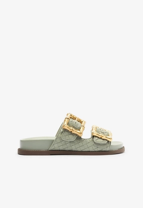 Crafted In Flow Enola Green Sporty Sandal