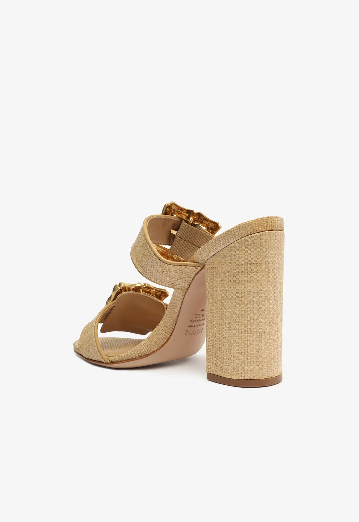 Relaxed Refinement Enola Natural  Leather Sandal