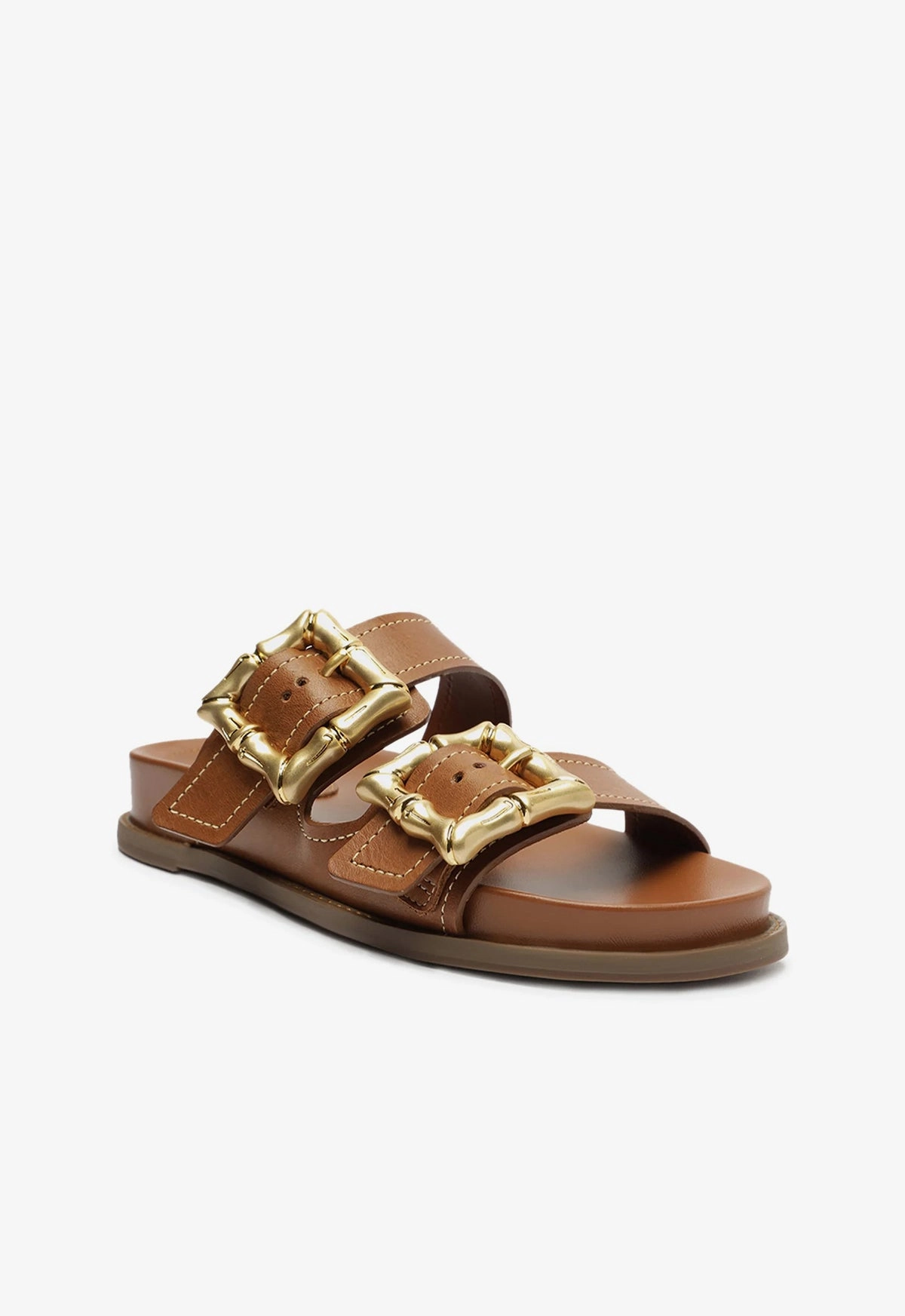 Refined Silhouette Enola Sporty Leather Sandal