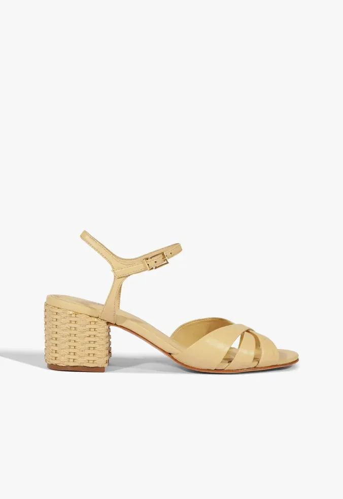 Adapt And Go Keefa Mid Block Leather Sandal