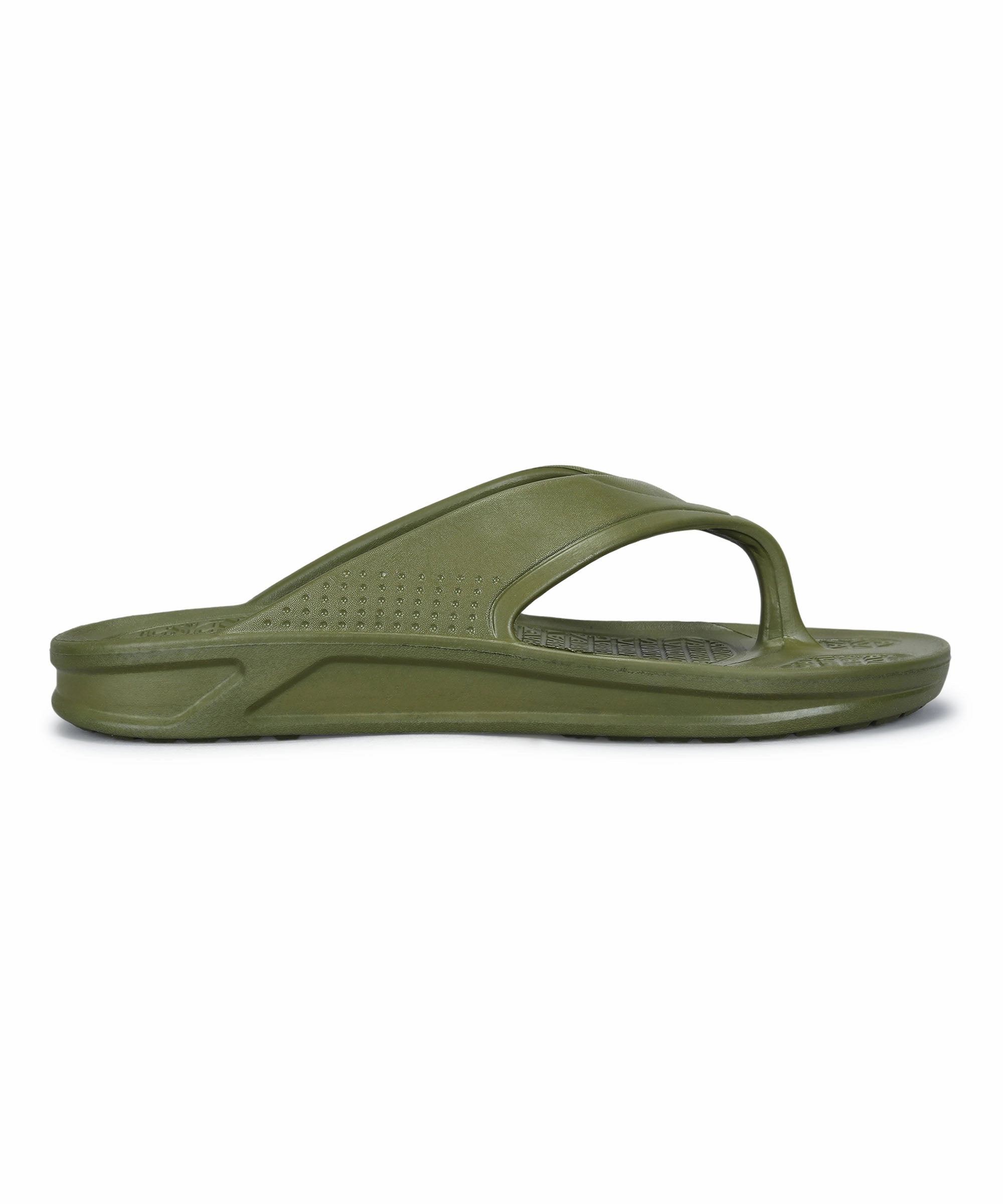 Light-Living Pure Look Paragon Men'S Olive Green Slippers | Comfortable Everyday Use Slippers