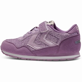 Hummel Reflex Glitter Jr Sneakers Lavender Frost Responsive Fit Anytime Movement