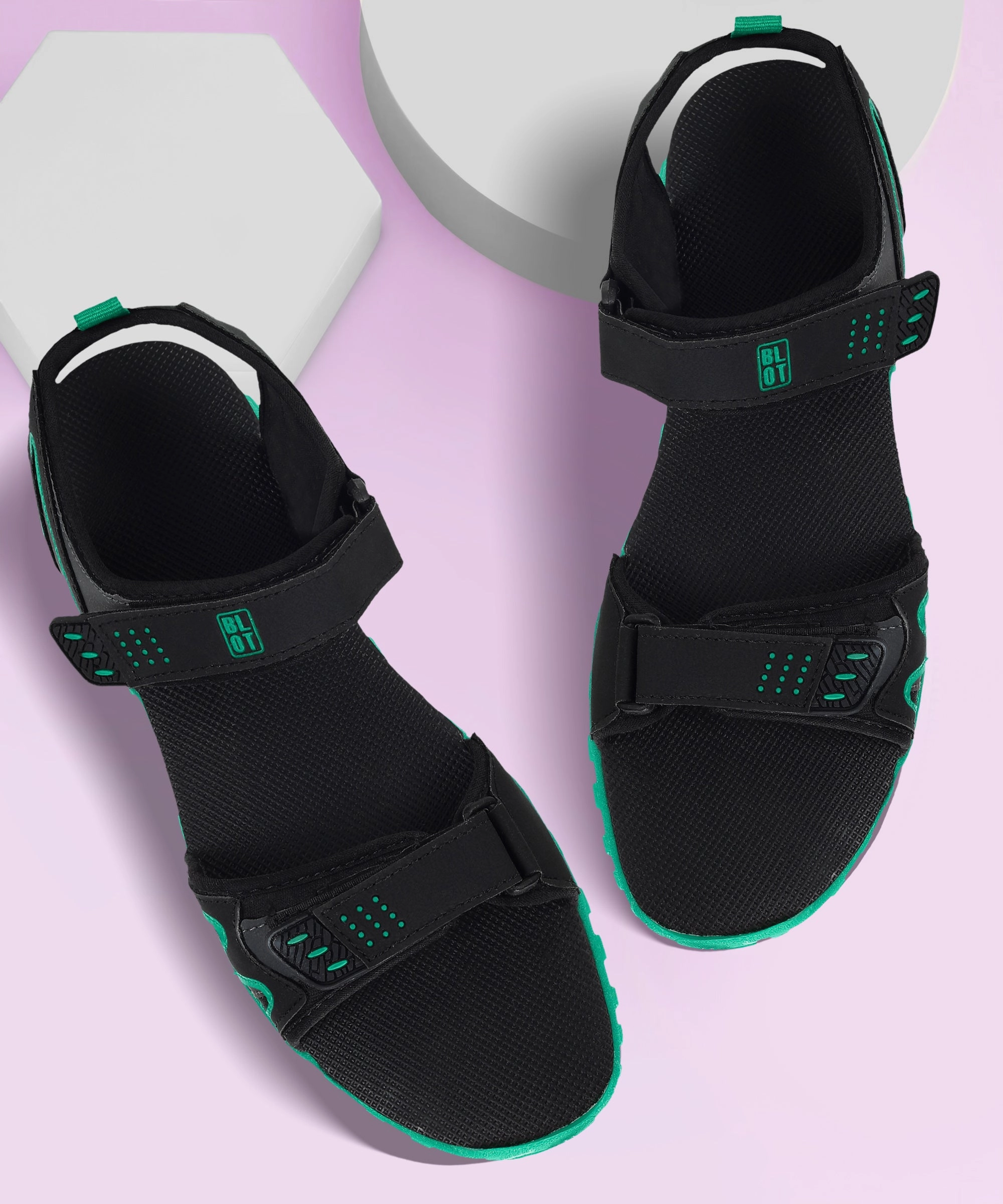 Designed For Pace Next-Level Casual Paragon Blot K1422G Men Stylish Sandals | Comfortable Sandals For Daily Outdoor Use | Casual Formal Sandals With Cushioned Soles