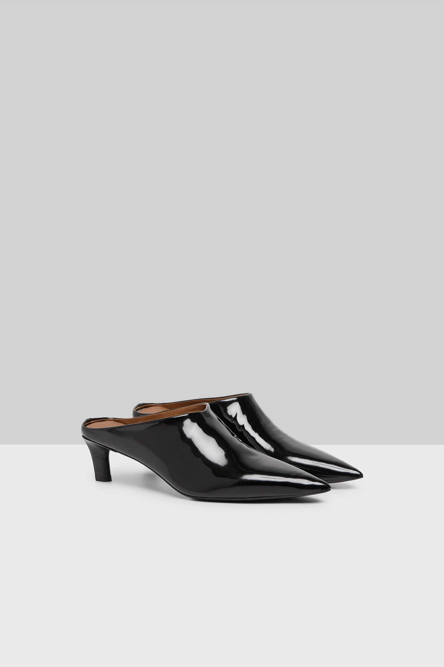 Aculeo Leather Mule In Black Pulse Of The City