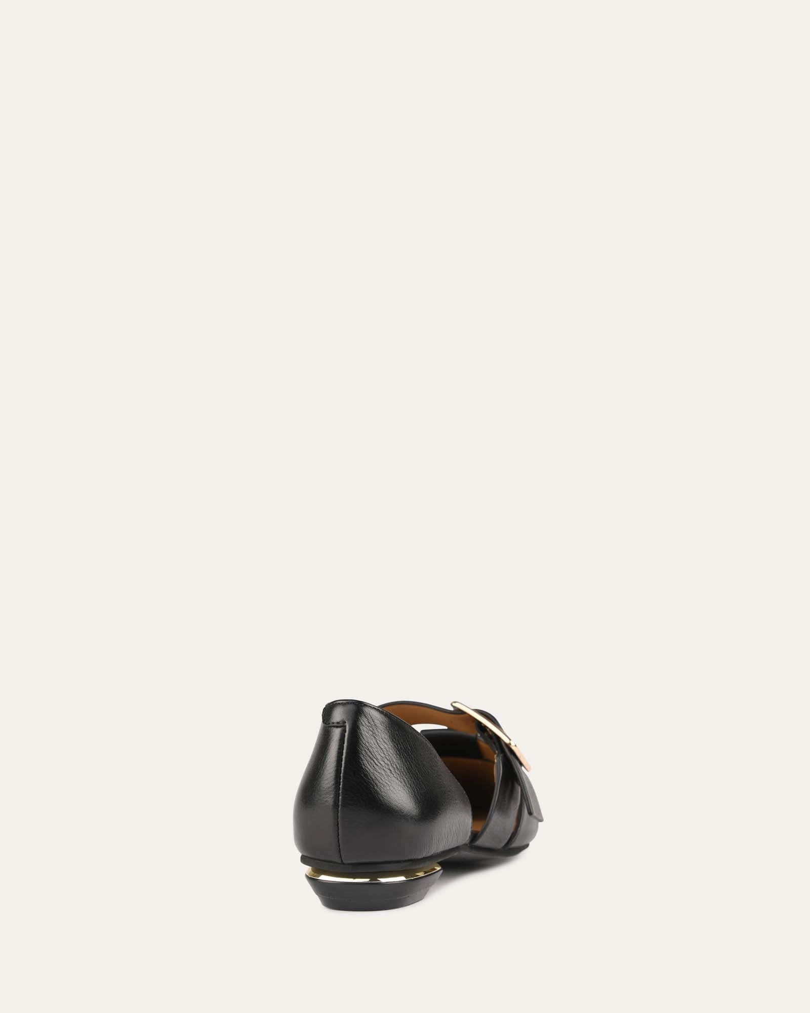 Built For Feel Ready To Flex Carla Dress Flats Black Leather