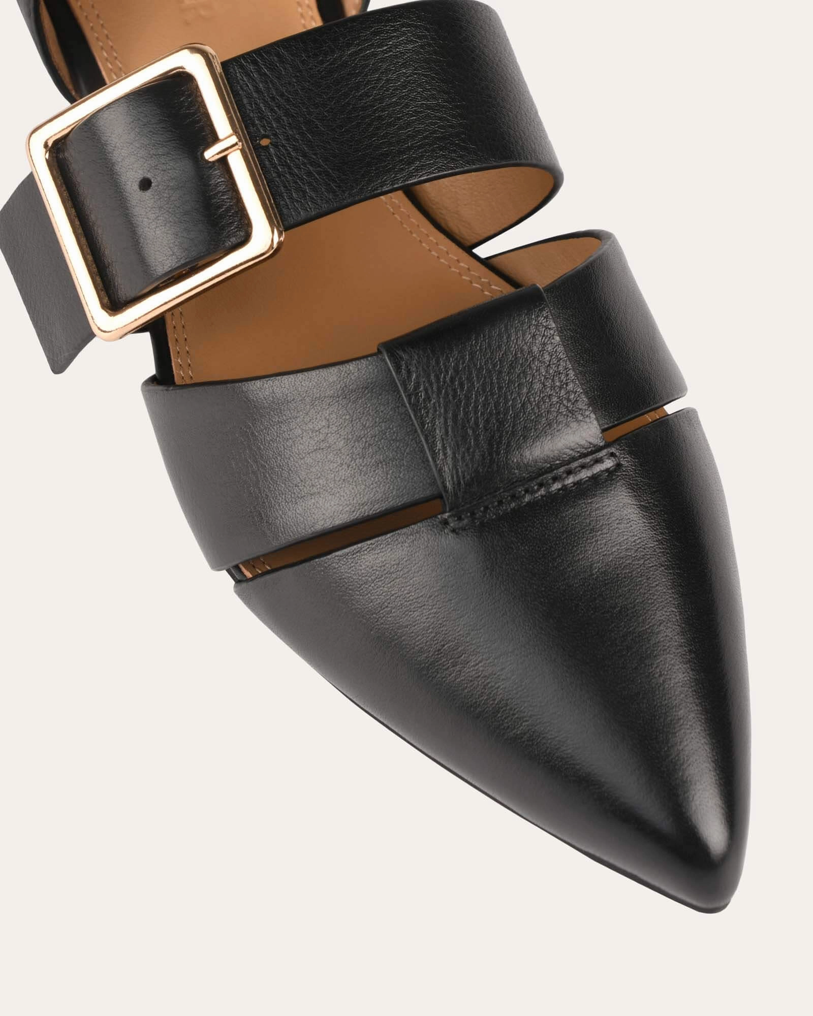 Cool Motion Carla Dress Flats Black Leather