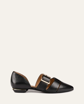 Form And Function Balance Meets Style Carla Dress Flats Black Leather