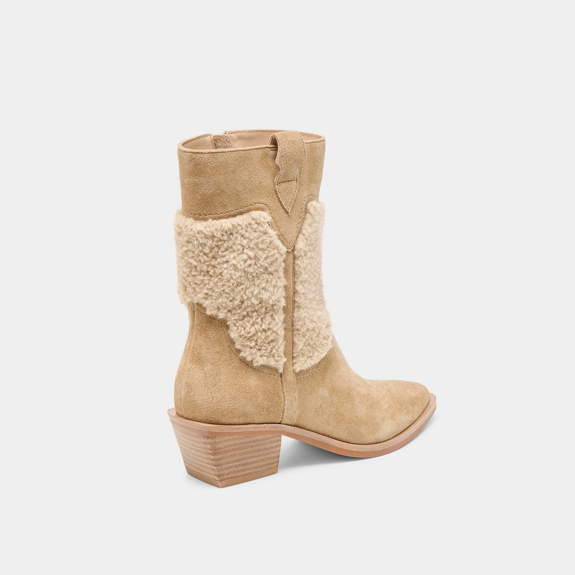 Salil Plush Boots Dk Taupe Suede Tailored Ease