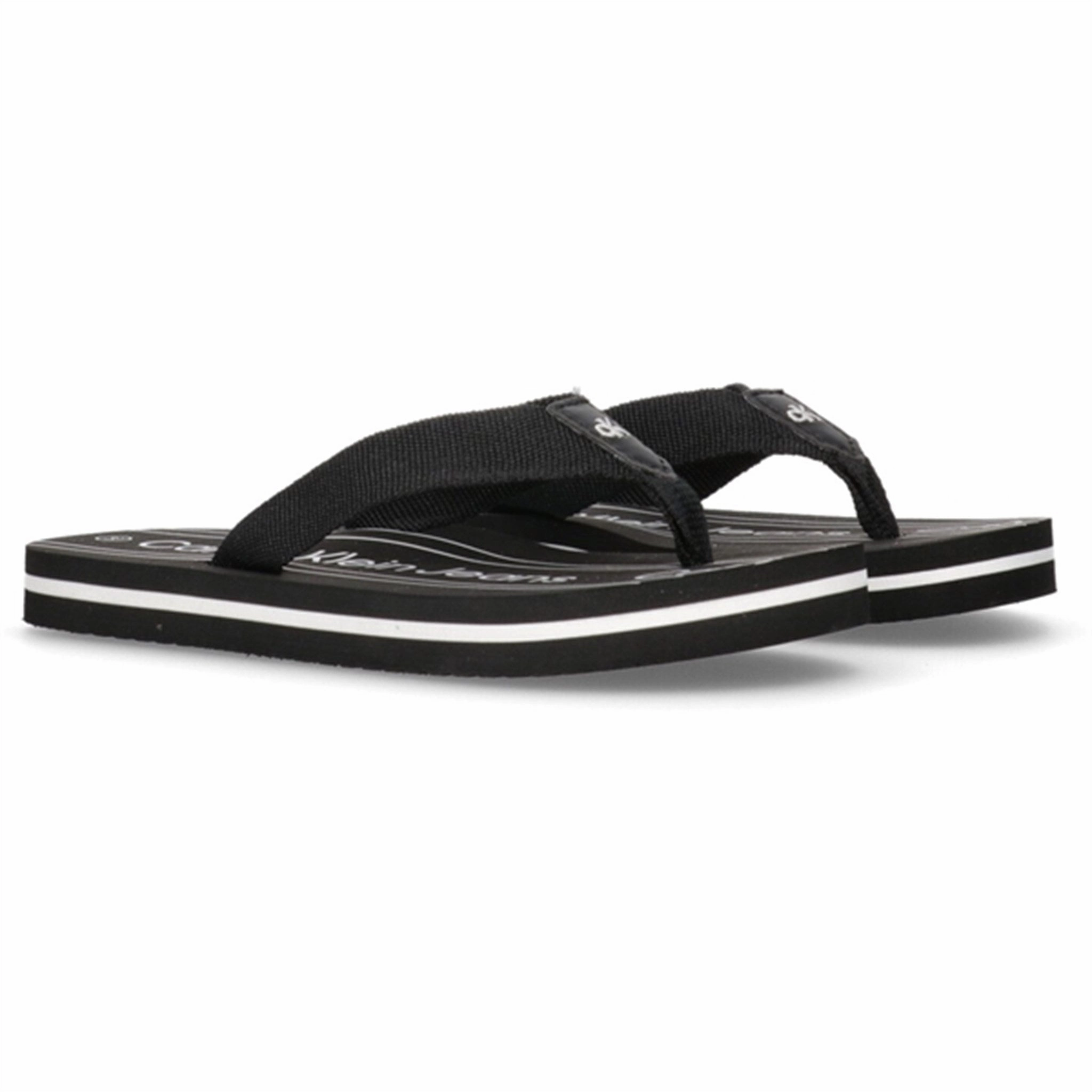 Calvin Klein Logo Flip Flop Black Minimalist Edge Made For Days