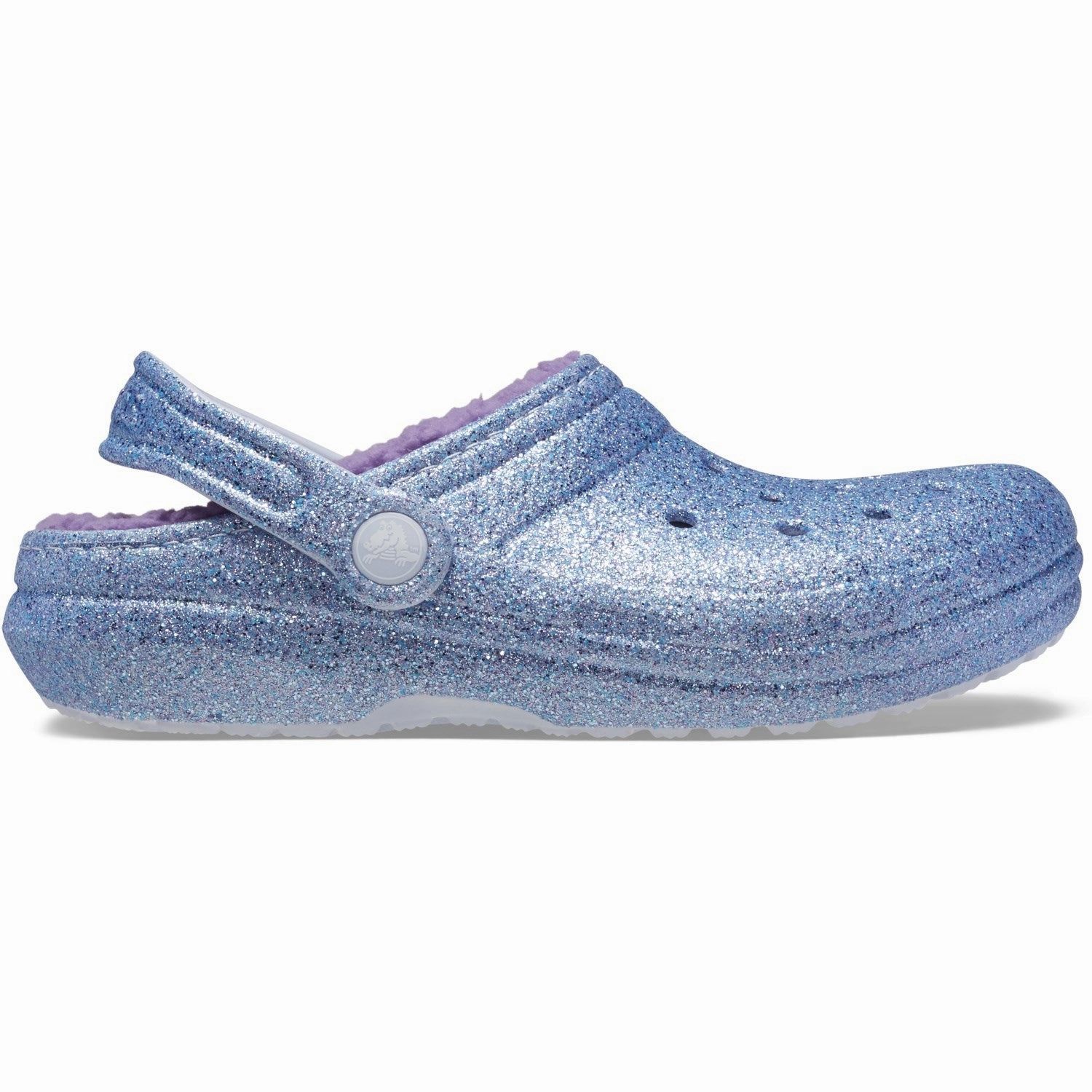 Refined Flowwear Crocs Frosted Glitter Classic Lined Glitter Clog