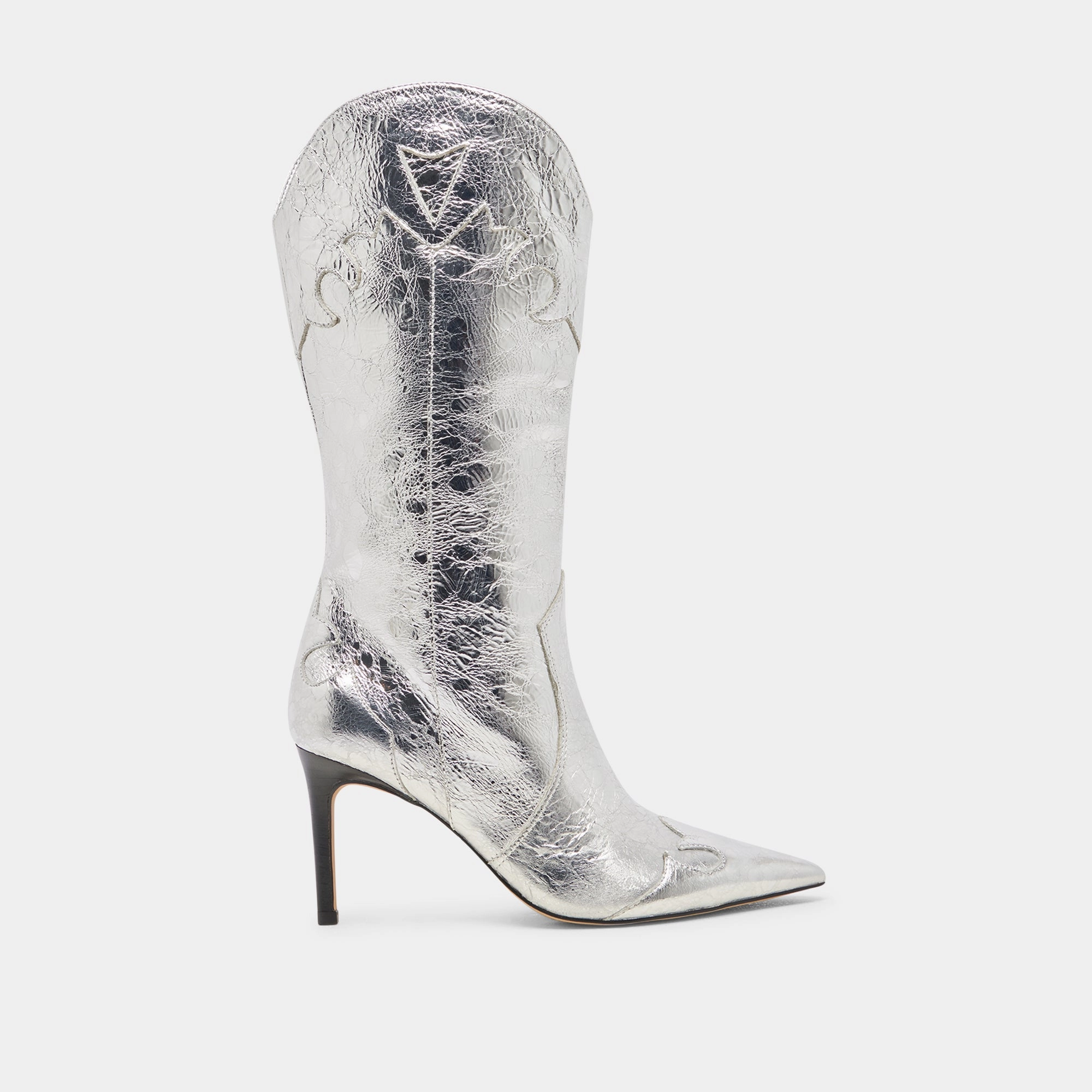 Gear For Today Kasedy Boots Silver Distressed Leather