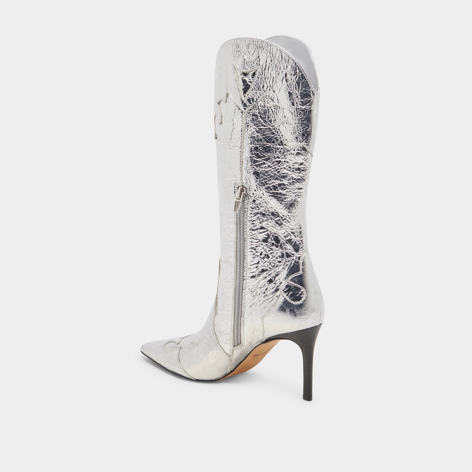 Kasedy Boots Silver Distressed Leather Tailored For Life