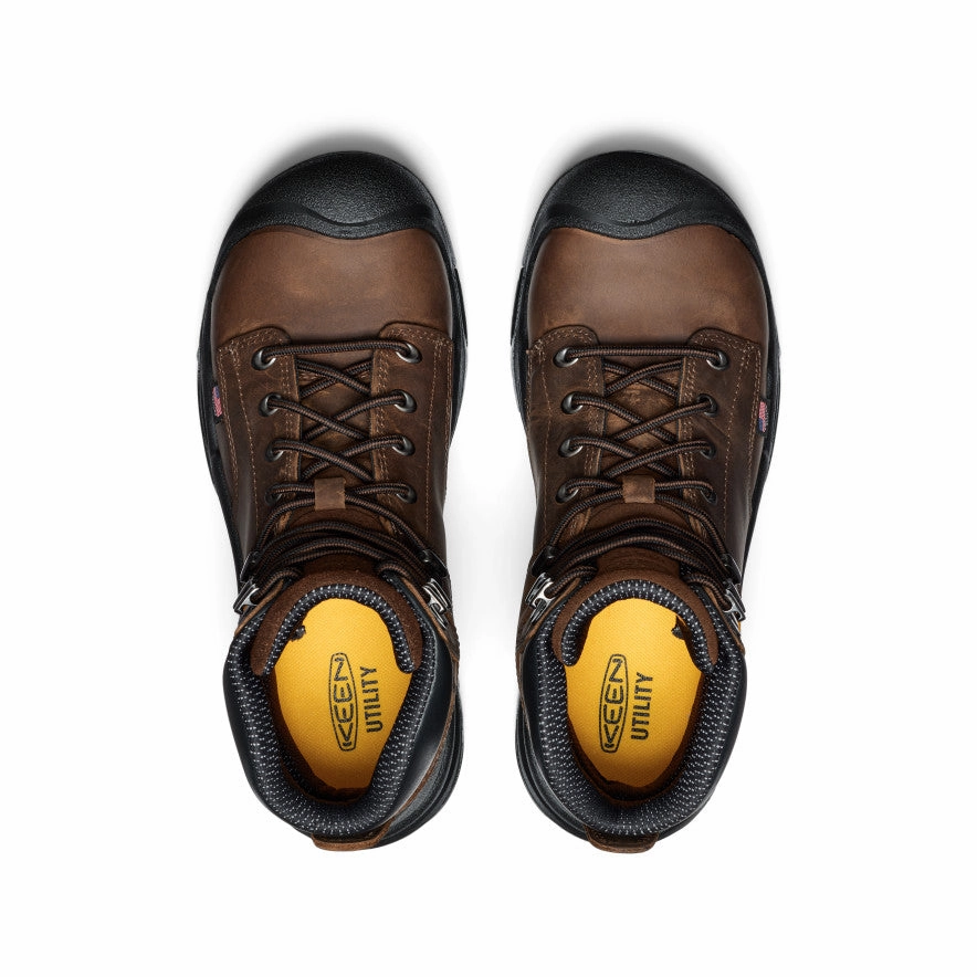 Your Daily Layer Men'S Mt Vernon Ii 6" Waterproof Boot (Steel Toe)  |  Dark Earth/Black