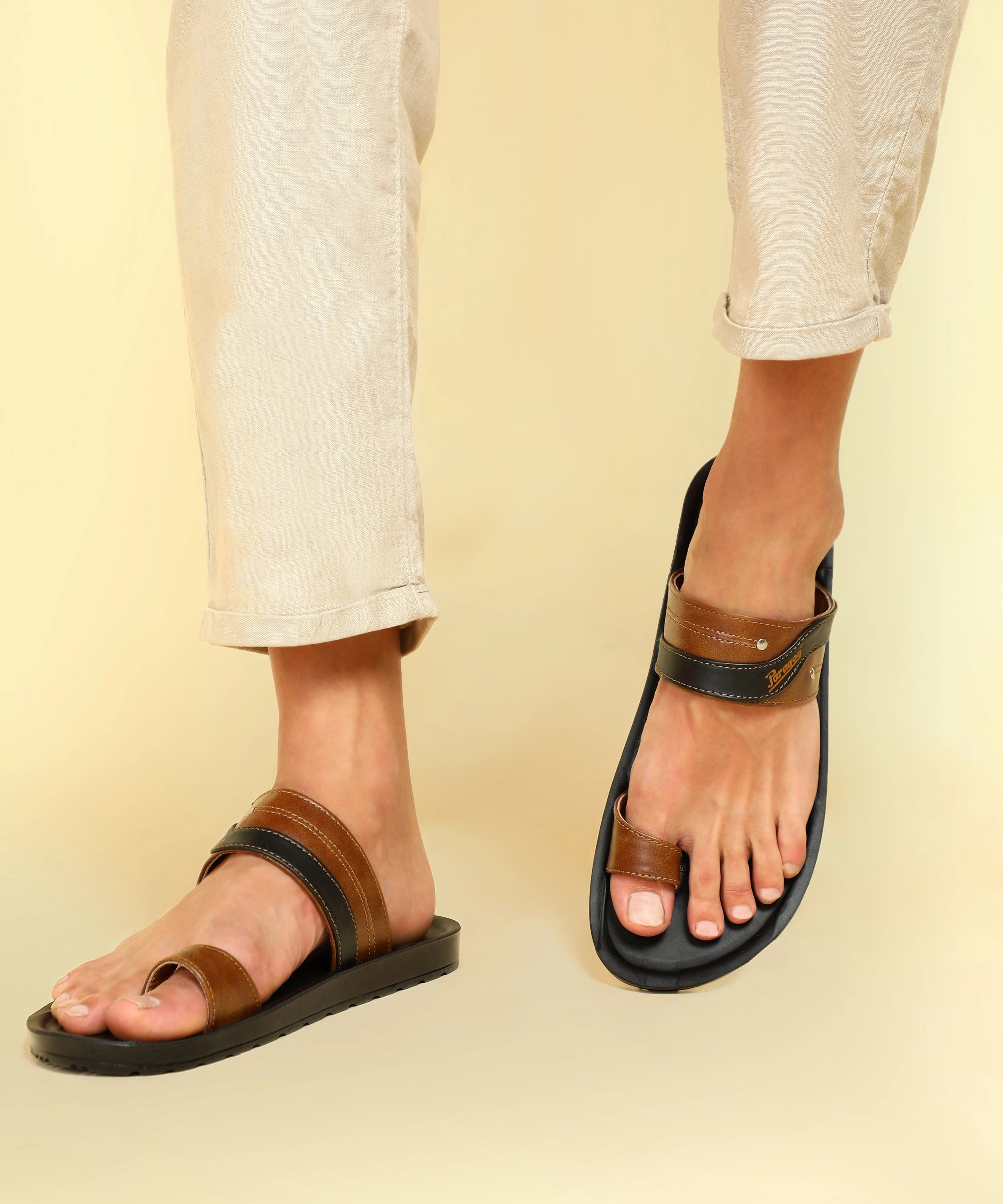 Paragon Puk2222G Men Stylish Sandals | Comfortable Sandals For Daily Outdoor Use | Casual Formal Sandals With Cushioned Soles Progressive Outfit Essential Gear